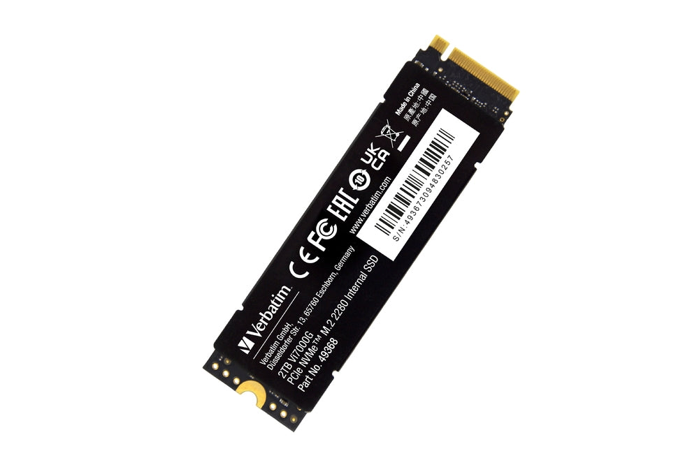 Твърд диск, Verbatim Vi7000G Internal PCIe NVMe M.2 SSD 2TB