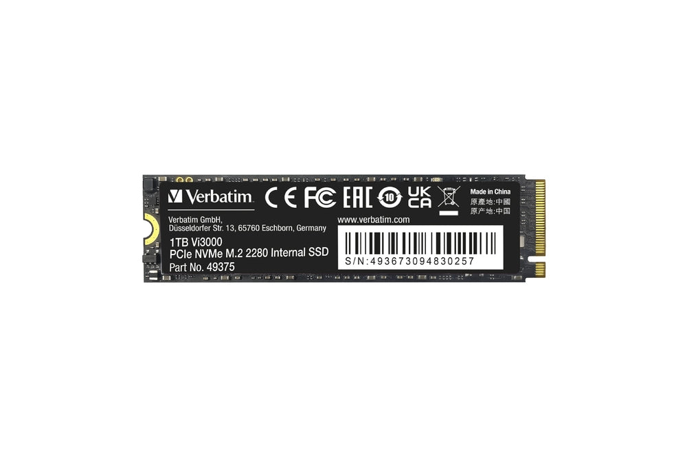 1TB Verbatim  Vi3000 Internal PCIe NVMe M.2 SSD