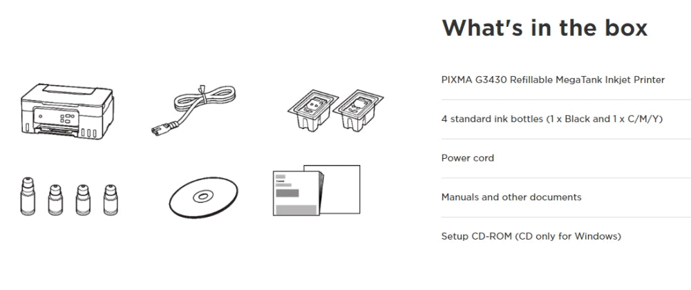 Мастиленоструйно многофункционално устройство, Canon PIXMA G3430 All-In-One, Black