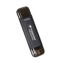Твърд диск, Transcend 512GB, External SSD, ESD310C, USB 10Gbps, Type C/A, Black thumbnail 2