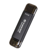 Твърд диск, Transcend 512GB, External SSD, ESD310C, USB 10Gbps, Type C/A, Black thumbnail 3