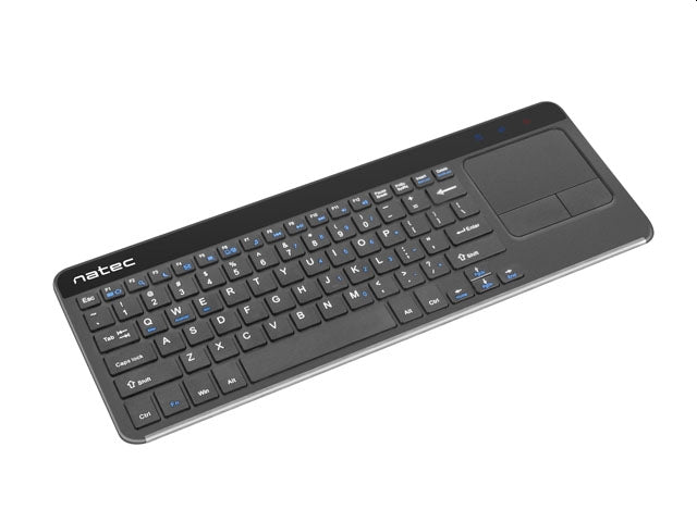 Безжична  клавиатура, Natec wireless keyboard Turbot slim touch pad x-scissors us layout