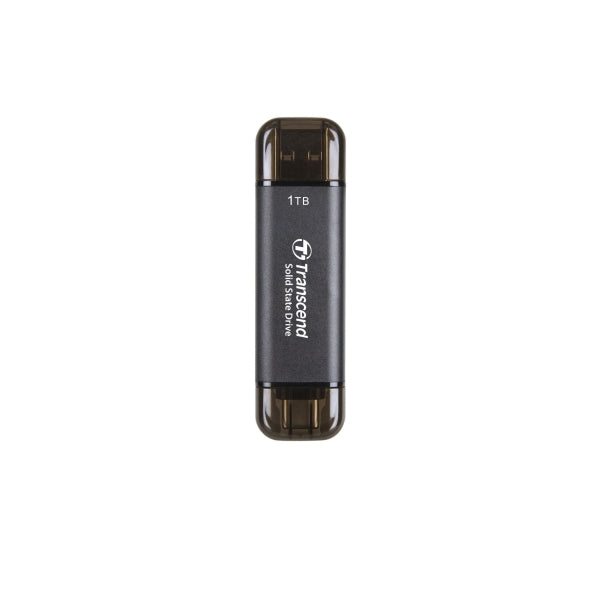 Твърд диск, Transcend 1TB, External SSD, ESD310C, USB 10Gbps, Type C/A, Black
