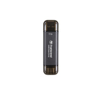 Твърд диск, Transcend 1TB, External SSD, ESD310C, USB 10Gbps, Type C/A, Black thumbnail 1