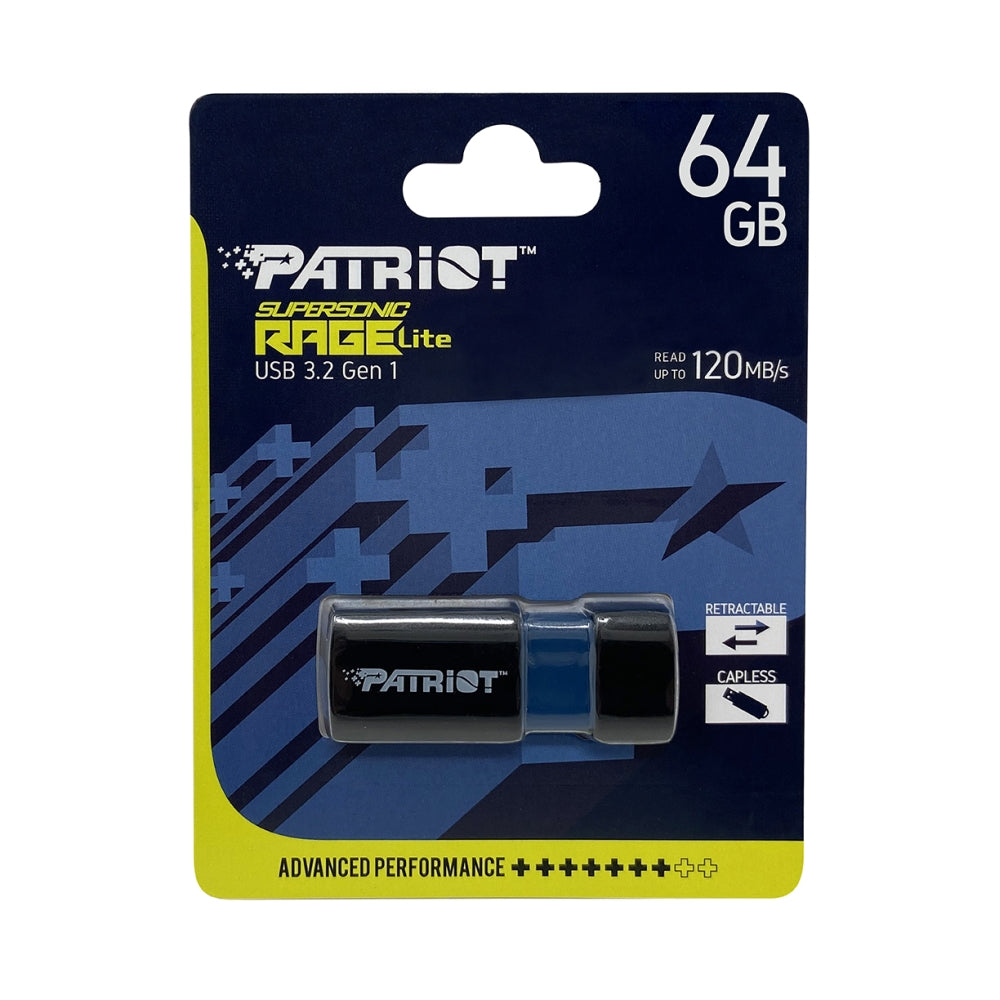 Памет, Patriot Supersonic Rage LITE USB 3.2 Generation 1 64GB