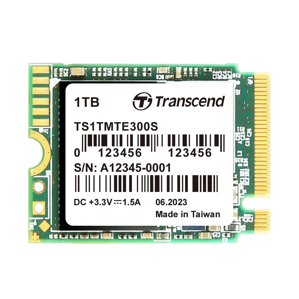 Твърд диск, Transcend 1TB, M.2 2230, PCIe Gen3x4, NVMe, 3D TLC, DRAM-less