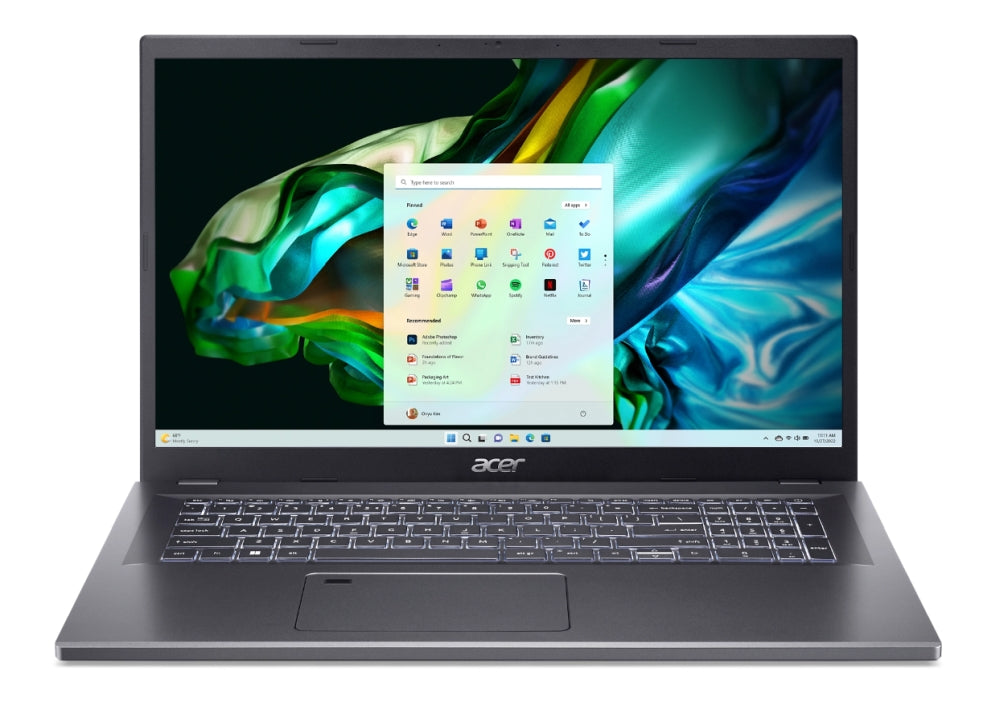 Лаптоп, Acer Aspire 5, A517-58M-566N, Intel Core i5-1335U (3.4GHz up to 4.6 GHz, 12MB), 17.3