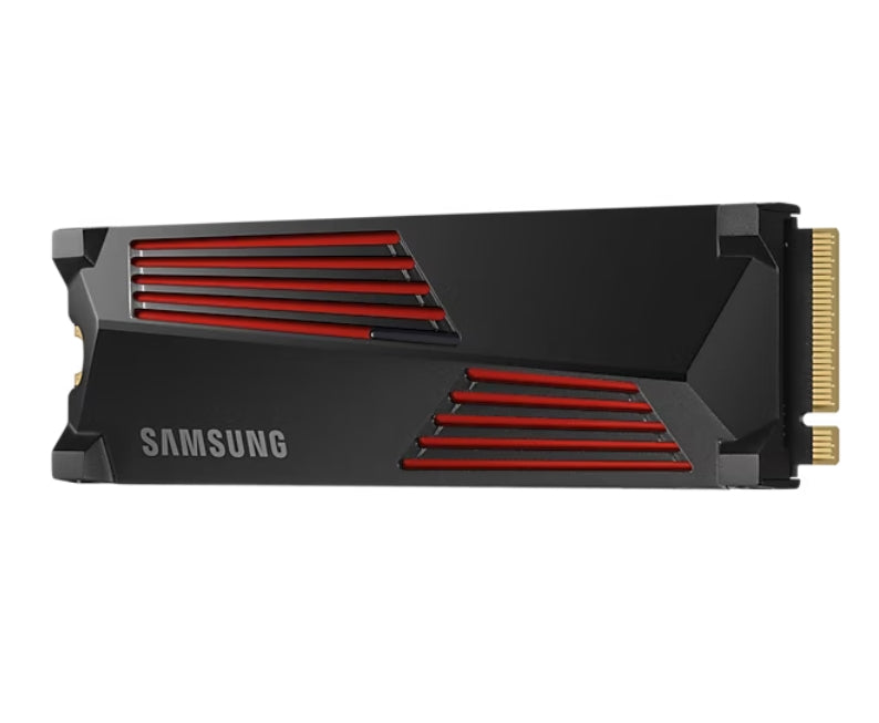 Твърд диск, Samsung SSD 990 PRO 4TB Heatsink PCIe 4.0 NVMe 2.0 M.2 V-NAND 3-bit MLC, 256-bit Encryption, Read 7450 MB/s Write 6900 MB/s
