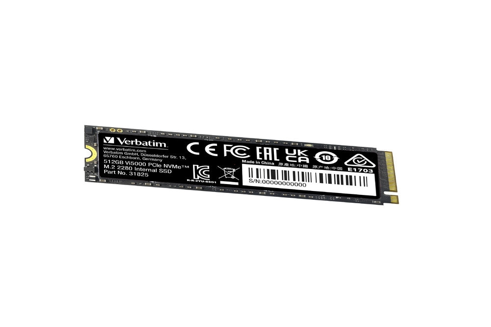 Твърд диск, Verbatim Vi5000 Internal PCIe NVMe M.2 SSD 512GB