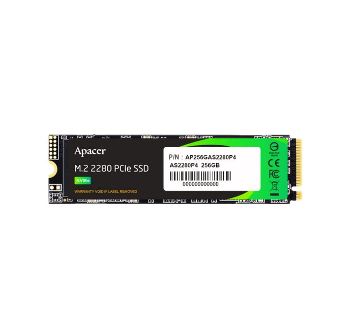 Твърд диск, Apacer AS2280P4 M.2 PCIe 256GB, Standard (Single)