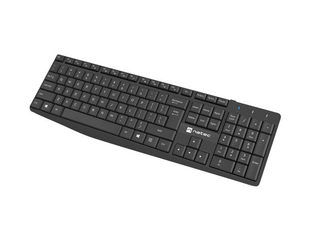 Комплект, Natec Set 2 in 1 Keyboard Black Squid + Mouse Wireless US Layout