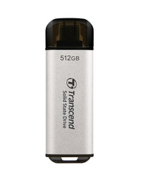 Твърд диск, Transcend 512GB, USB External SSD, ESD300S, USB 10Gbps, Type C, Silver thumbnail 1