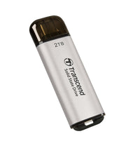 Твърд диск, Transcend 2TB, USB External SSD, ESD300S, USB 10Gbps, Type C, Silver thumbnail 2