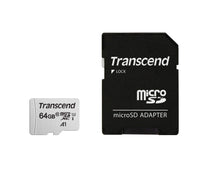 Памет, Transcend 64GB microSD w/ adapter UHS-I U1 A1 thumbnail 1