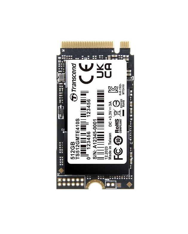 Твърд диск, Transcend 512GB, M.2 2242, PCIe Gen4x4, NVMe, 3D TLC, DRAM-less