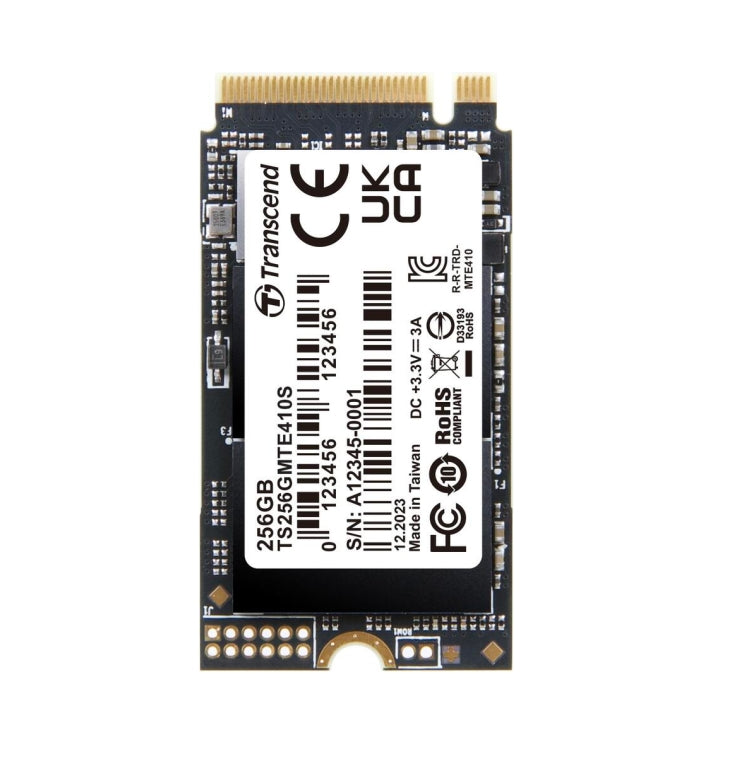 Твърд диск, Transcend 256GB, M.2 2242, PCIe Gen4x4, NVMe, 3D TLC, DRAM-less