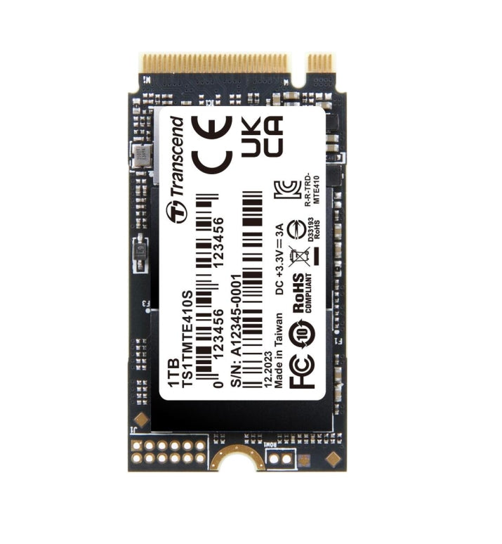 Твърд диск, Transcend 1TB, M.2 2242, PCIe Gen4x4, NVMe, 3D TLC, DRAM-less