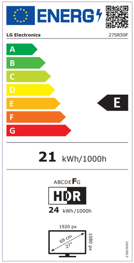 Монитор, LG 27SR50F-W, 27