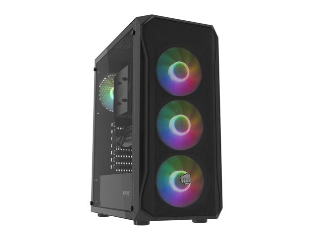 Кутия за компютър, Fury PC Case Shobo SH4F RGB Midi Tower, Window, Black