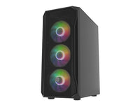 Кутия за компютър, Fury PC Case Shobo SH4F RGB Midi Tower, Window, Black thumbnail 2