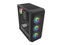 Кутия за компютър, Fury PC Case Shobo SH4F RGB Midi Tower, Window, Black thumbnail 3