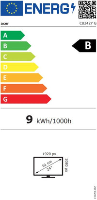 Монитор, Acer Vero CB242YGbipr, 23.8