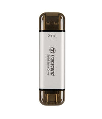 Твърд диск, Transcend 2TB, External SSD, ESD310S, USB 10Gbps, Type C/A, Silver thumbnail 1