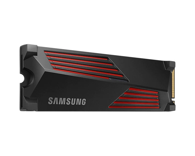 Твърд диск, Samsung SSD 990 PRO 2TB Heatsink PCIe 4.0 NVMe 2.0 M.2 V-NAND 3-bit MLC, 256-bit Encryption, Read 7450 MB/s Write 6900 MB/s