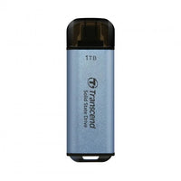 Твърд диск, Transcend 1TB, USB External SSD, ESD300C, USB 10Gbps, Type C, Sky Blue thumbnail 1