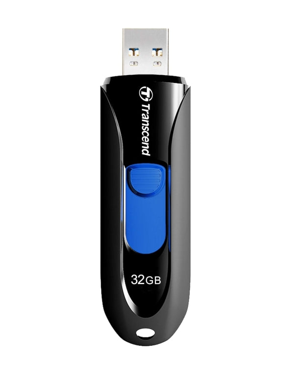 Памет, Transcend 32GB, USB3.1, Pen Drive, Capless, Black