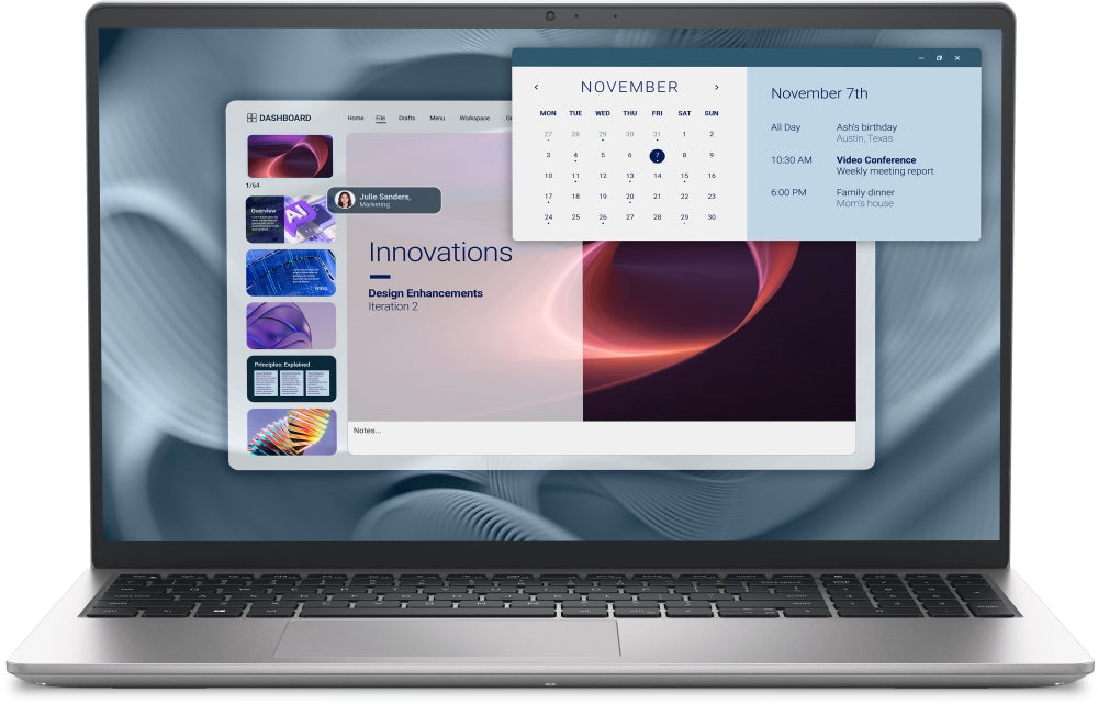 Лаптоп, Dell Pro 15 Essential PV15250, Intel Core 3 100U (6 cores, up to 4.7 GHz)
