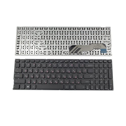 Клавиатура за лаптоп Asus X541 A541 F541 K541 R541 Black Without Frame / Черна Без Рамка с Mалък Ентър (US) и Кирилица