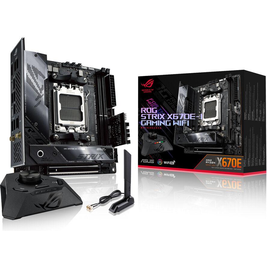 Дънна платка ASUS ROG STRIX X670E-I GAMING WIFI (AMD,AM5,DD5,mITX) - (A) - 90MB1B70-M0EAY0 (8 дни доставкa)