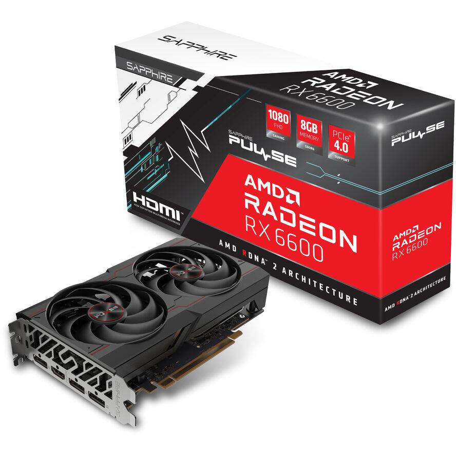 Sapphire Radeon RX6600 Gaming Pulse 8GB GDDR6 HDMI DP - (A) - 11310-01-20G