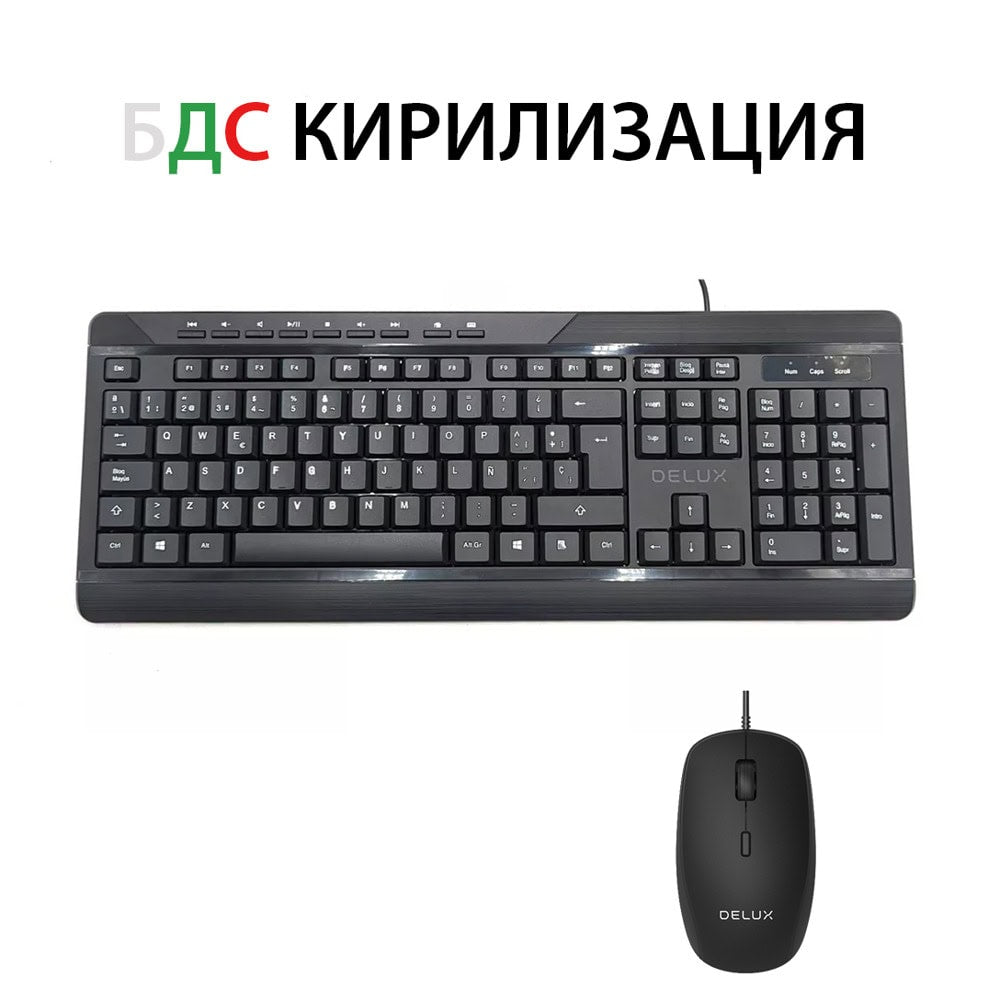 Delux K7010BU+M355BU Keyboard + Mouse
