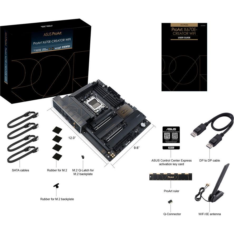 Дънна платка ASUS ProArt X670E-CREATOR WIFI, AM5 - 90MB1B90-M0EAY0