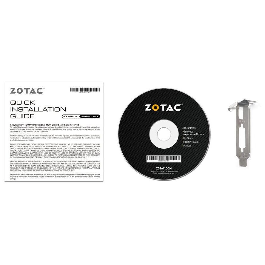 Zotac GT 1030 2GB PCI-E DVI HDMI 