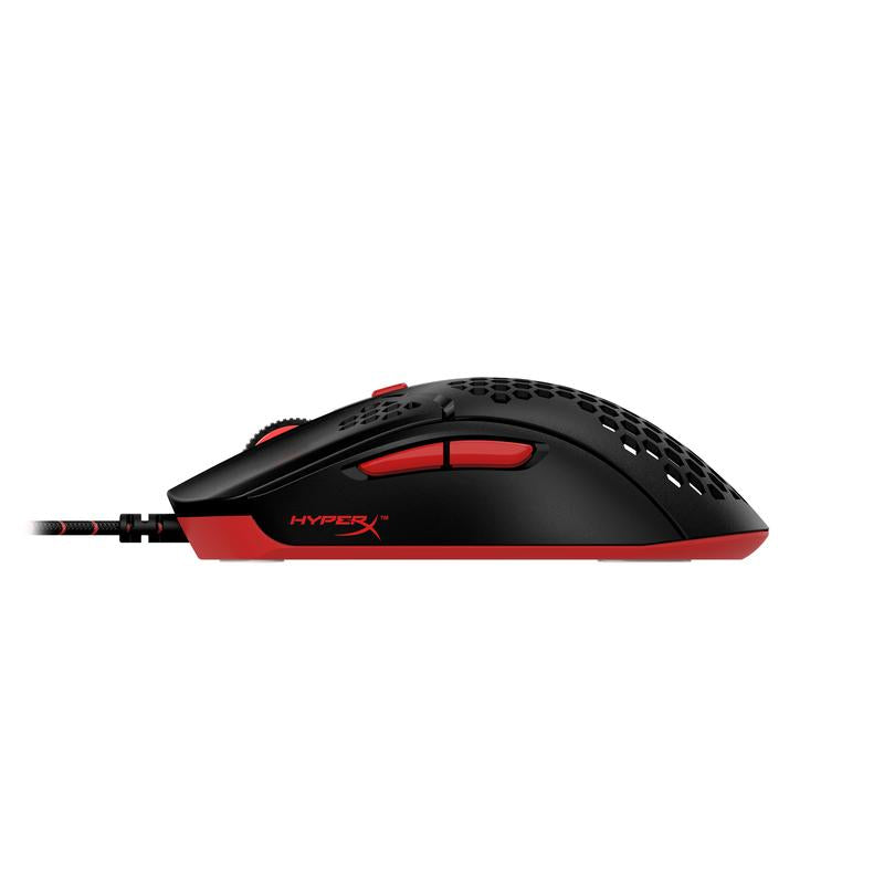 Геймърска мишка HyperX Pulsefire Haste, RGB, USB 2.0, Черен/Червен - HX-MOUSE-PFH-BR