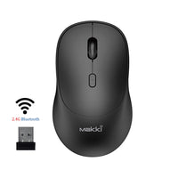 Мишка, Makki Wireless Mouse MAKKI-MSX-2401 - USB-C, Silent, 1600dpi, 2.4G, Bluetooth, Rechargeable thumbnail 1