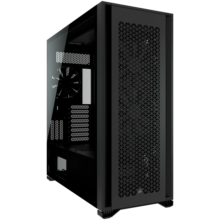Кутия за компютър Corsair 7000D AIRFLOW Tempered Glass Full Tower, Black, EAN:0840006636427 - CC-9011218-WW