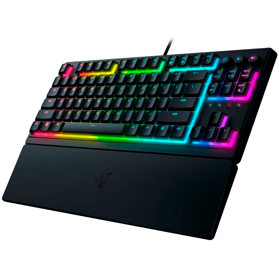 Razer Ornata V3 Tenkeyless, Low Profile Gaming Keyboard, US Layout, 8 Razer Chroma RGB Lighting Zones - RZ03-04880100-R3M1