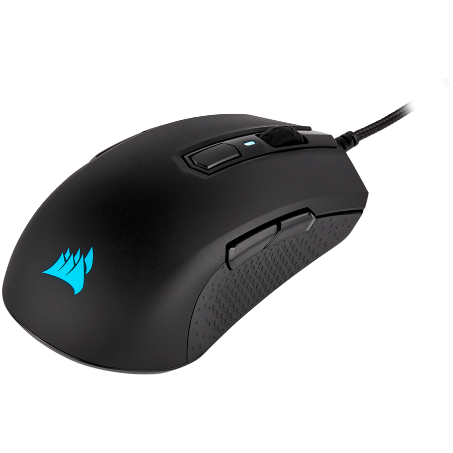 Corsair M55 RGB PRO Ambidextrous Multi-Grip Gaming Mouse, Black, Backlit RGB LED - CH-9308011-EU