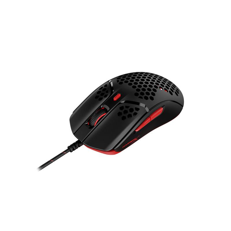 Геймърска мишка HyperX Pulsefire Haste, RGB, USB 2.0, Черен/Червен - HX-MOUSE-PFH-BR