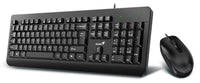 Genius клавиатура и мишка Keyboard and Mouse - KM-160 Black - AI, BG, USB thumbnail 1