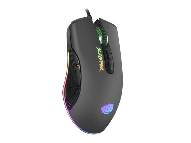 Fury Gaming Mouse Scrapper 6400DPI Optical With Software RGB Backlight - NFU-1699