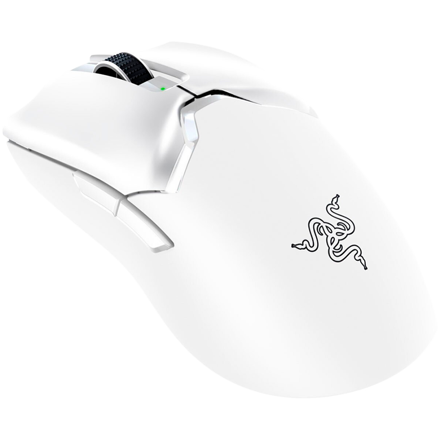 Razer DeathAdder V3 Pro - White Edition, Ergonomic Wireless Gaming Mouse, Speedflex Charging Cable USB Type C - RZ01-04630200-R3G1