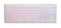 Геймърскa механична клавиатура Ducky One 3 Pure White TKL Hotswap Cherry MX Clear, RGB, PBT Keycaps - DUCKY-KEY-87-WUSPDPWWWSC1 thumbnail 1