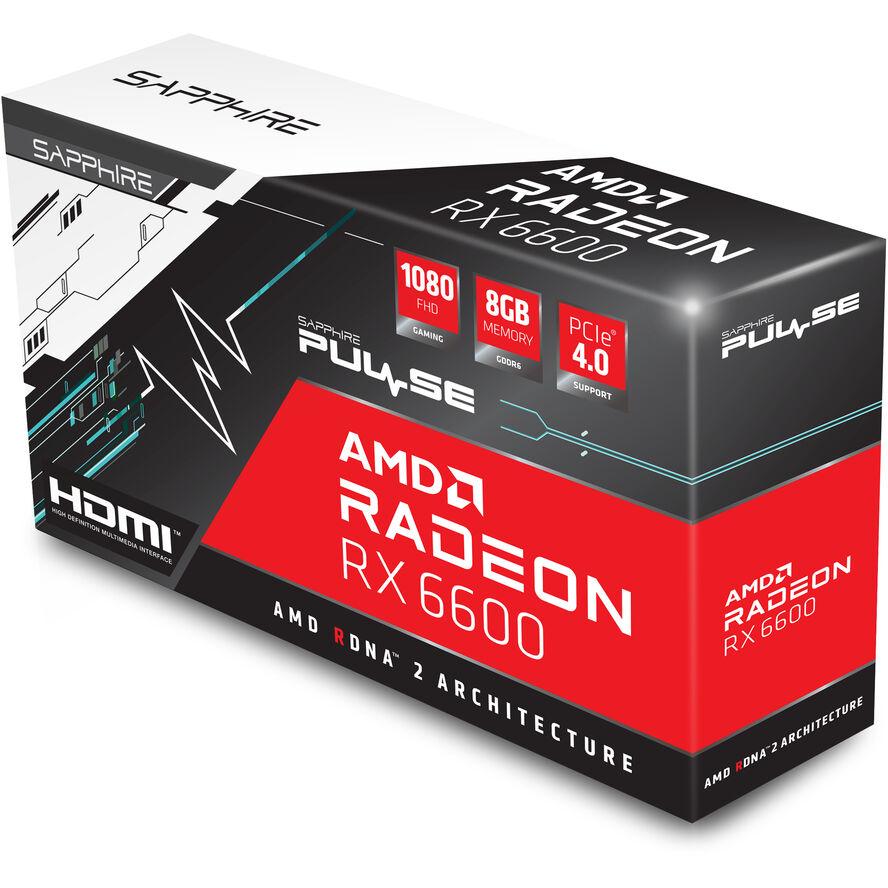 Sapphire Radeon RX6600 Gaming Pulse 8GB GDDR6 HDMI DP - (A) - 11310-01-20G