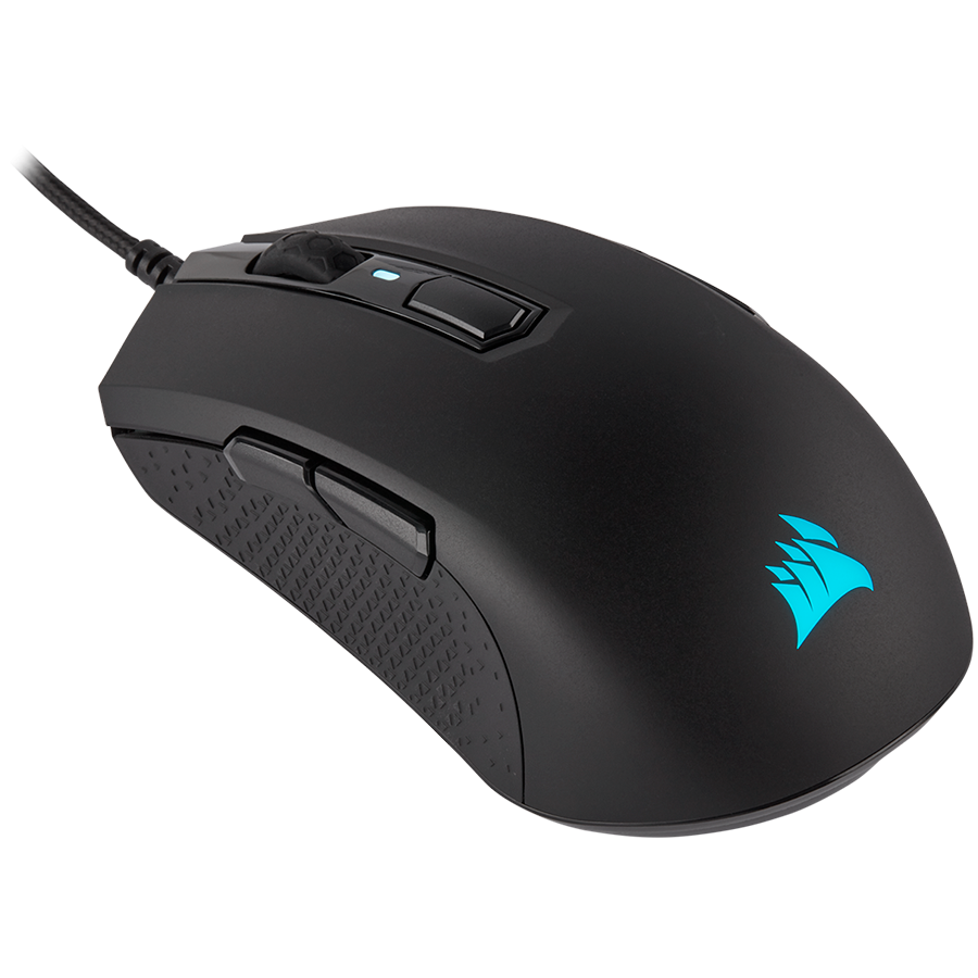 Corsair M55 RGB PRO Ambidextrous Multi-Grip Gaming Mouse, Black, Backlit RGB LED - CH-9308011-EU