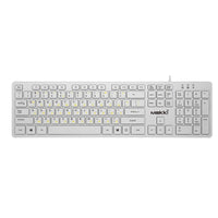 Makki нископрофилна кирилизирана клавиатура Keyboard USB BG - Low profile Chocolate - KB-C14 White thumbnail 2